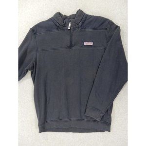 Vineyard‎ Vines 1/4 Zip Cotton SHEP Shirt (Men's Medium) Faded Blue